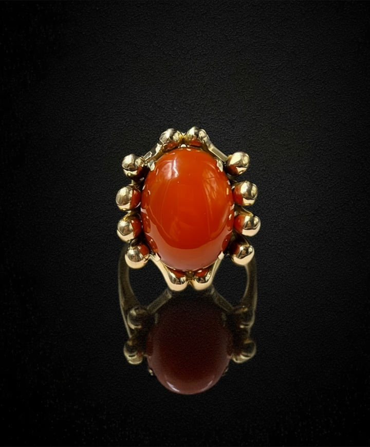 Anello Cornucopia con Corniola