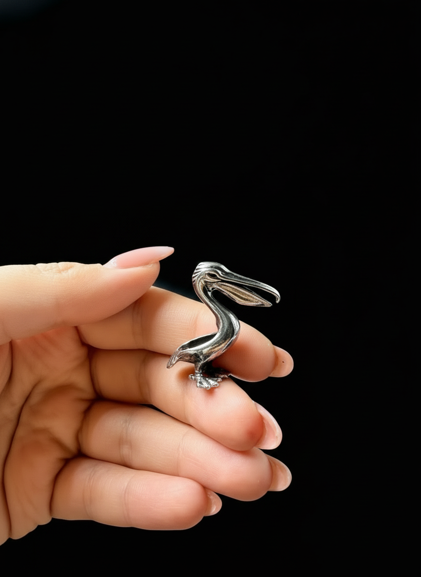 Pellicano in Argento 925