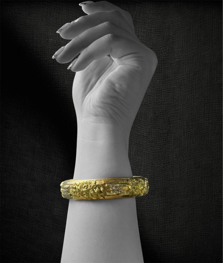 Bracciale in Oro Giallo 18K — Italia, seconda metà XIX secolo