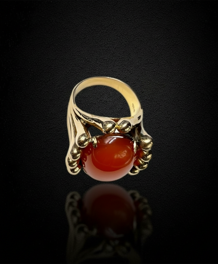 Anello Cornucopia con Corniola