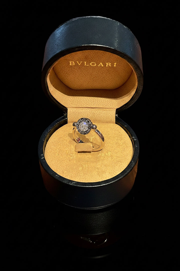 Anello BVLGARI Flip Diamond & Onix