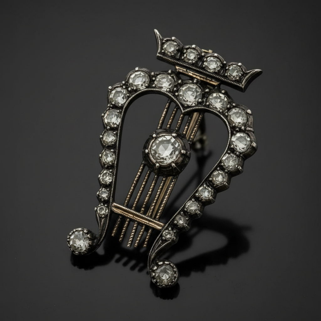 Spilla "Lira", Tardo XIX Secolo