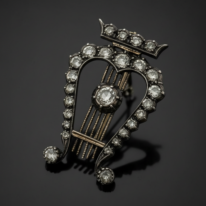 Spilla "Lira", Tardo XIX Secolo