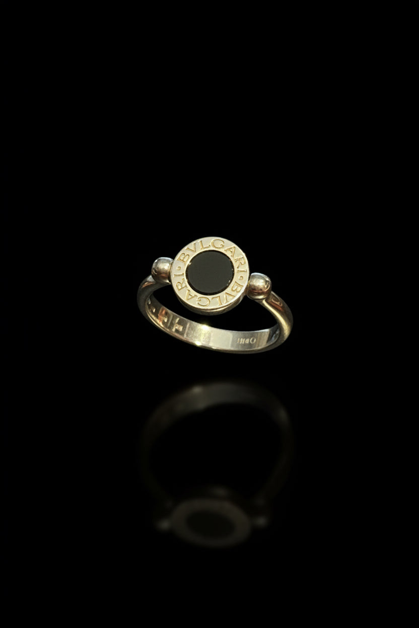 Anello BVLGARI Flip Diamond & Onix