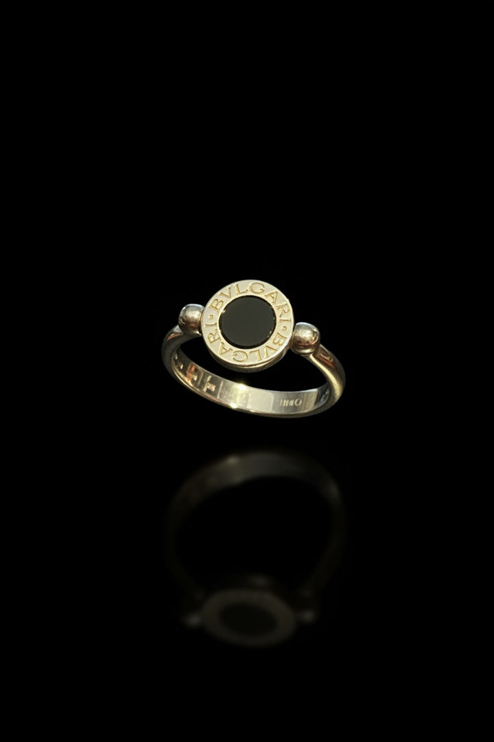 Anello BVLGARI Flip Diamond & Onix