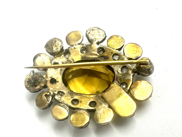 Spilla del XVIII secolo a forma di sole irradiante