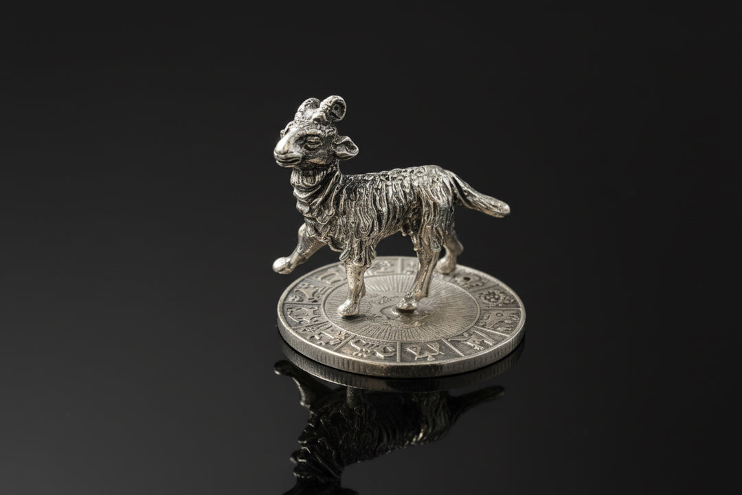 Ariete in Argento su Disco Zodiacale – Brandimarte Firenze