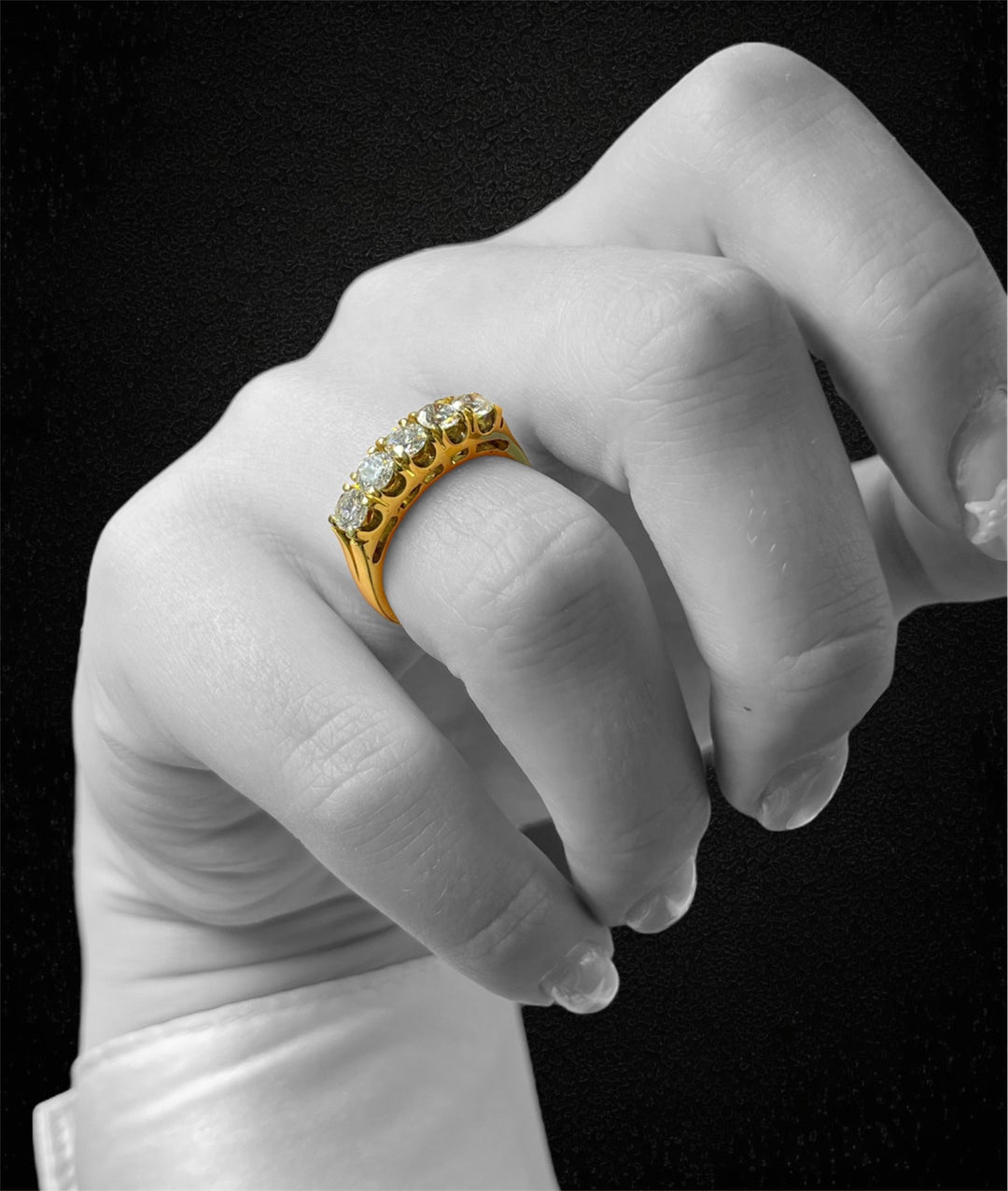 Rivière in Oro Giallo, ct.1,25