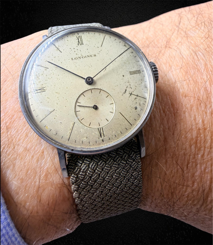 Longines anni ’30 – Acciaio, Carica Manuale