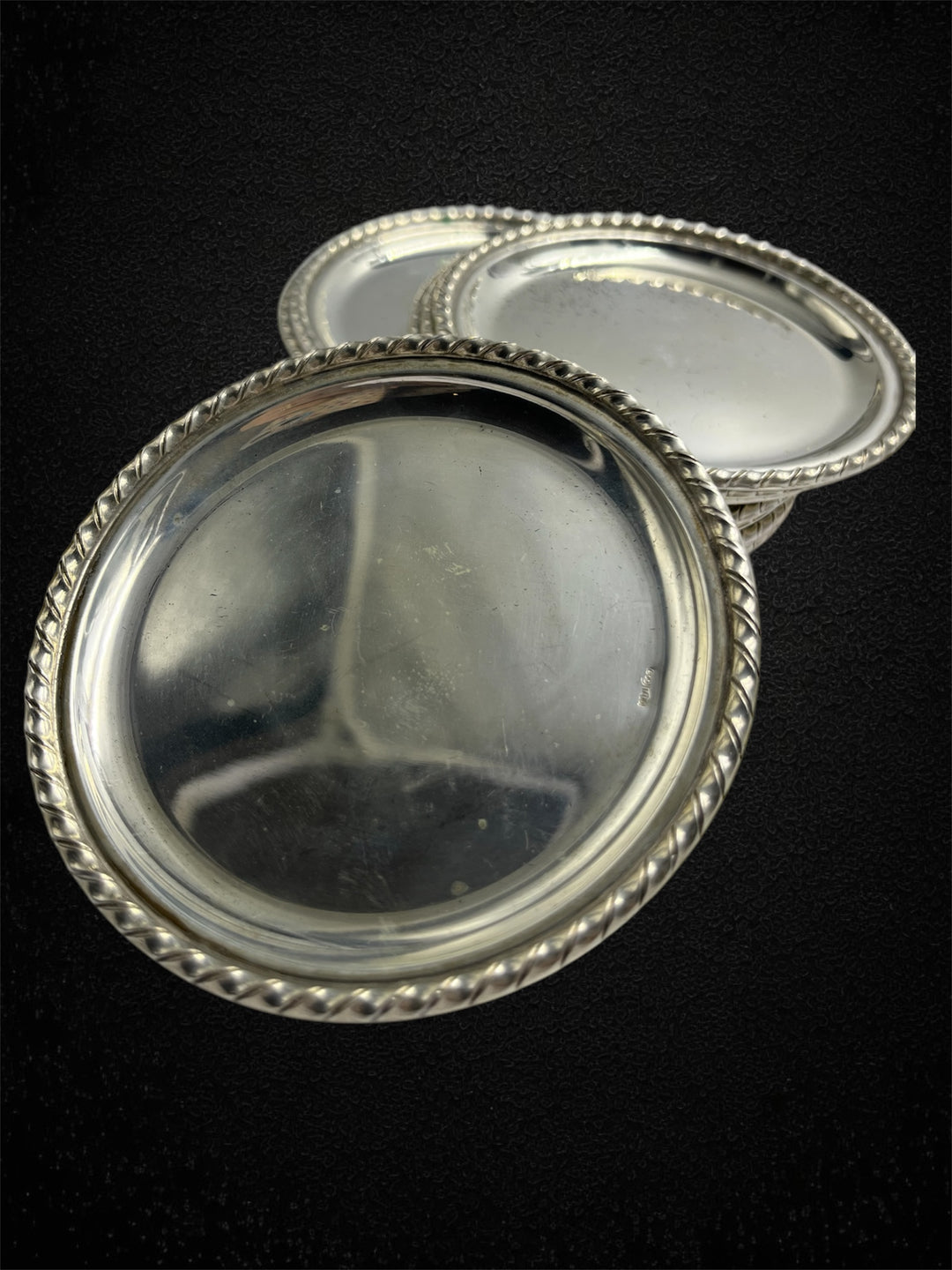 Set di 12 sottobicchieri in argento, stile San Marco