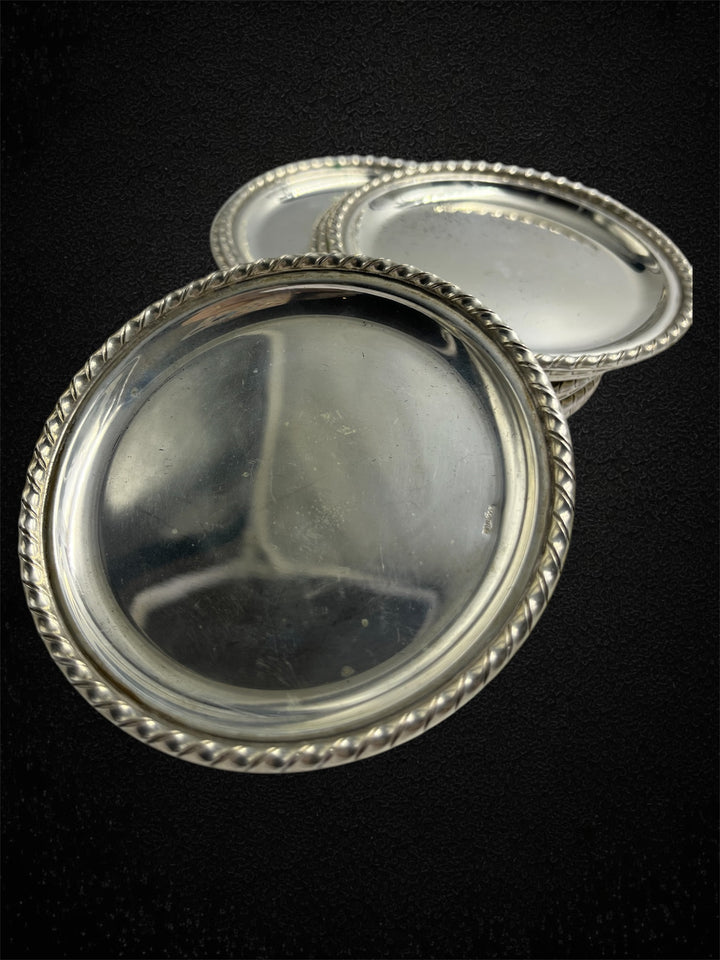 Set di 12 sottobicchieri in argento, stile San Marco