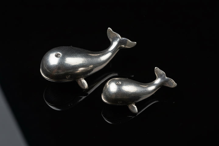 Coppia di Balene in Argento– Saturno, Arezzo