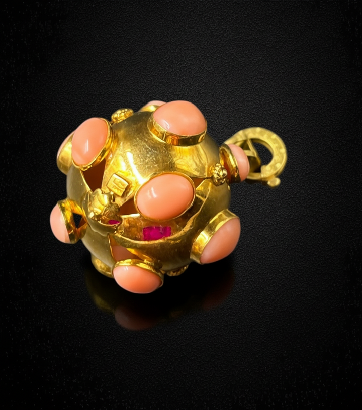 Ciondolo “Mina” con Corallo Rosa