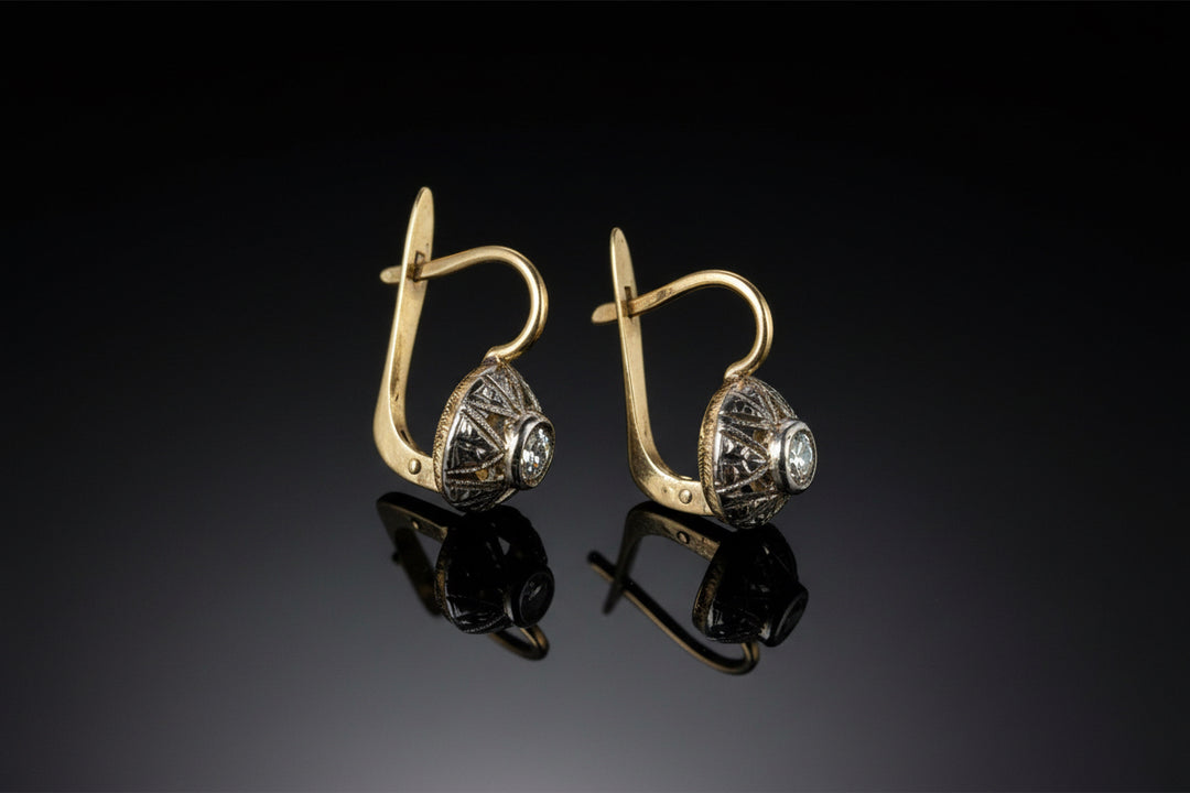 Orecchini al Lobo con Diamanti – Primo Novecento