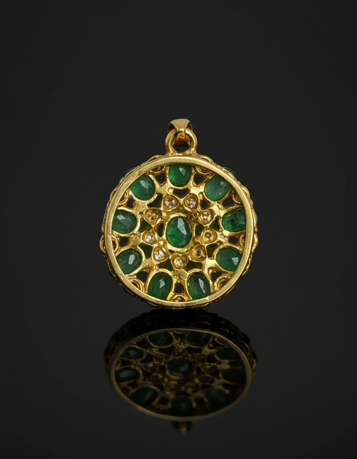 Ciondolo Smeraldi e Diamanti