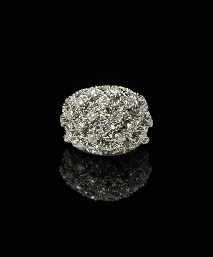 Anello Intrecciato con Diamanti, Anni ’50