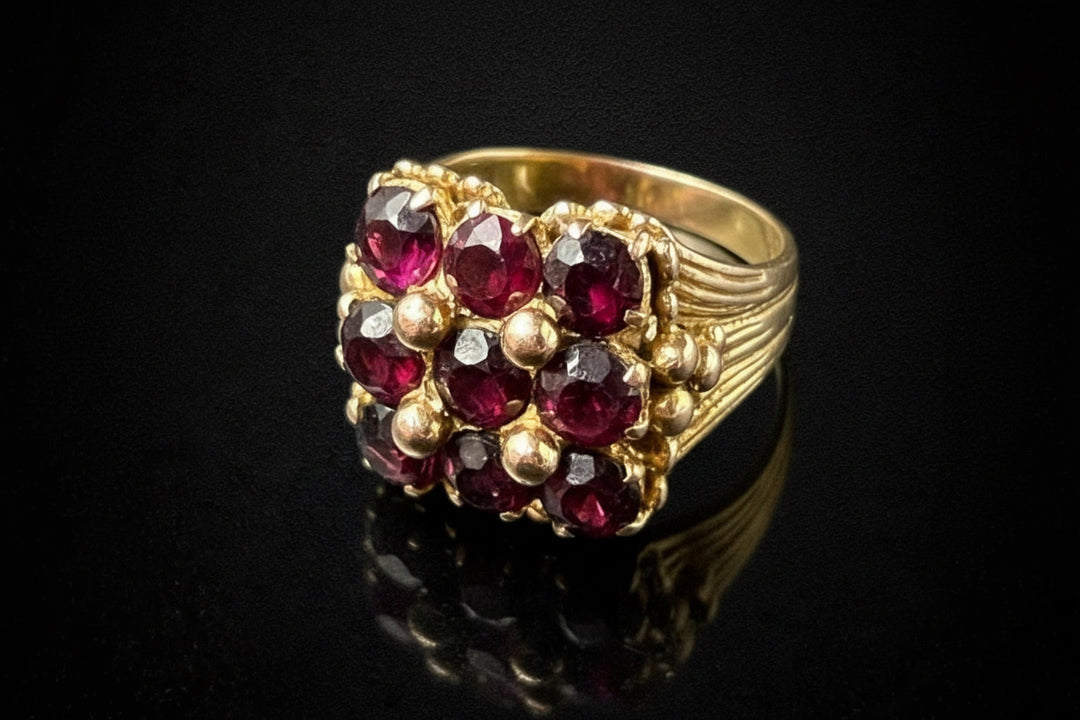 Anello con Granati Rodolite