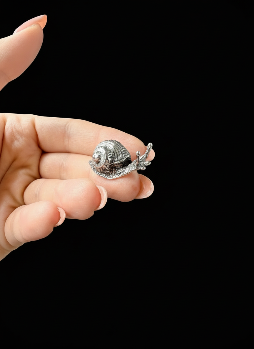 Lumaca in Argento 800