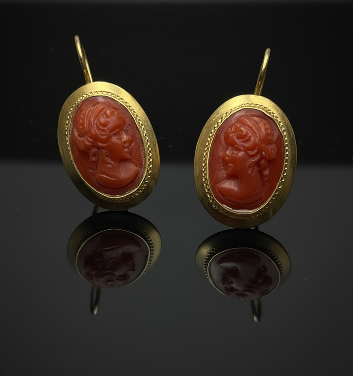 Orecchini con Cammei, ispirati alla Roma Antica