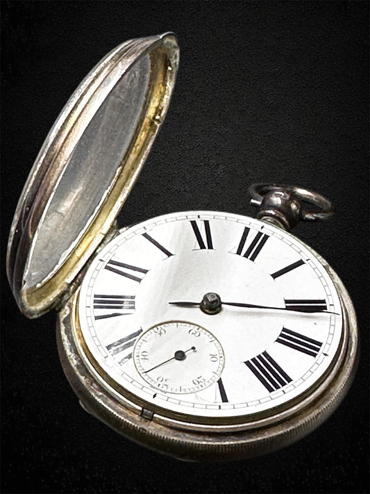 Orologio da tasca in argento – E. Perfitt, Wymondham – Londra 1874