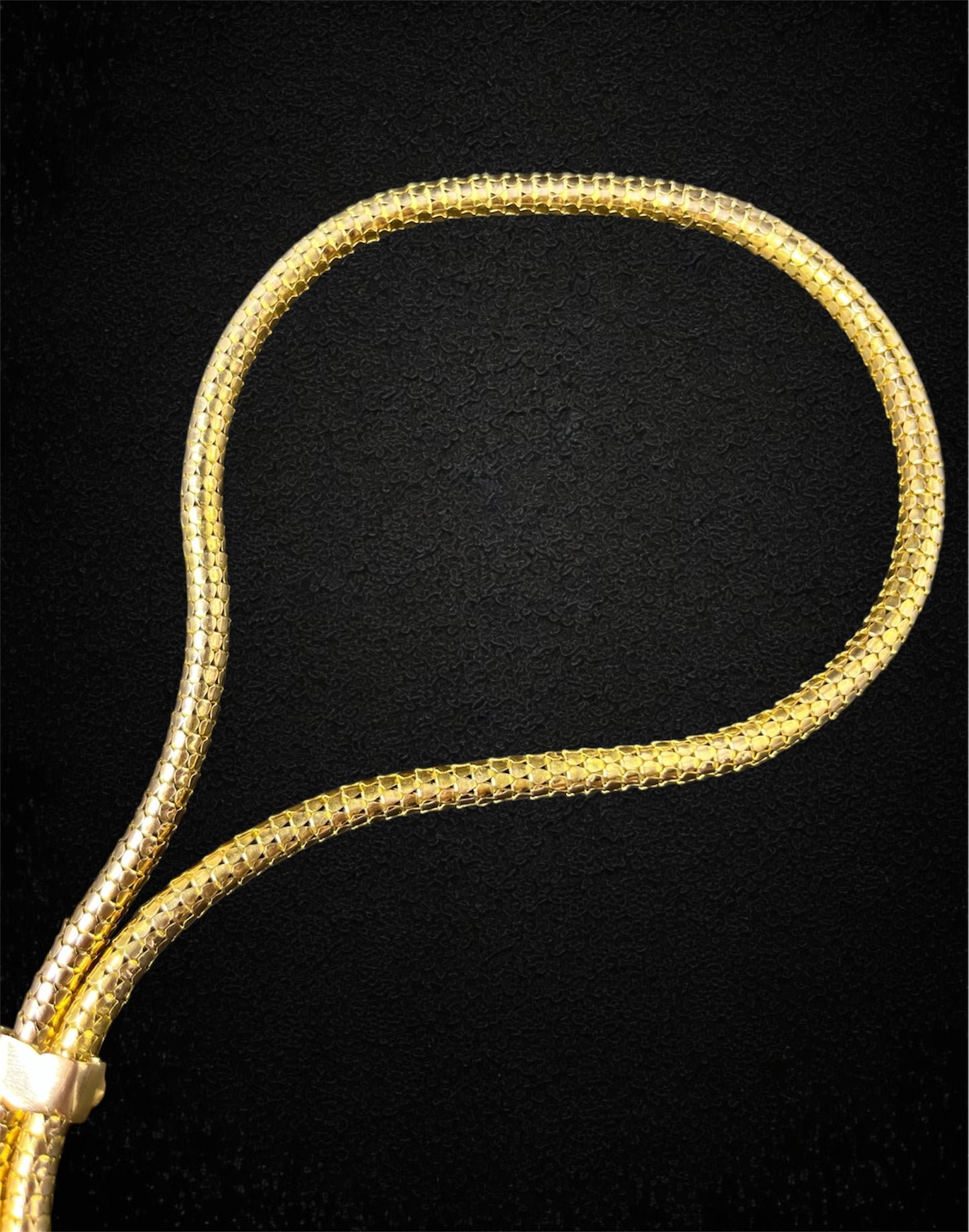 Importante collier in maglia "a serpente" anni '40