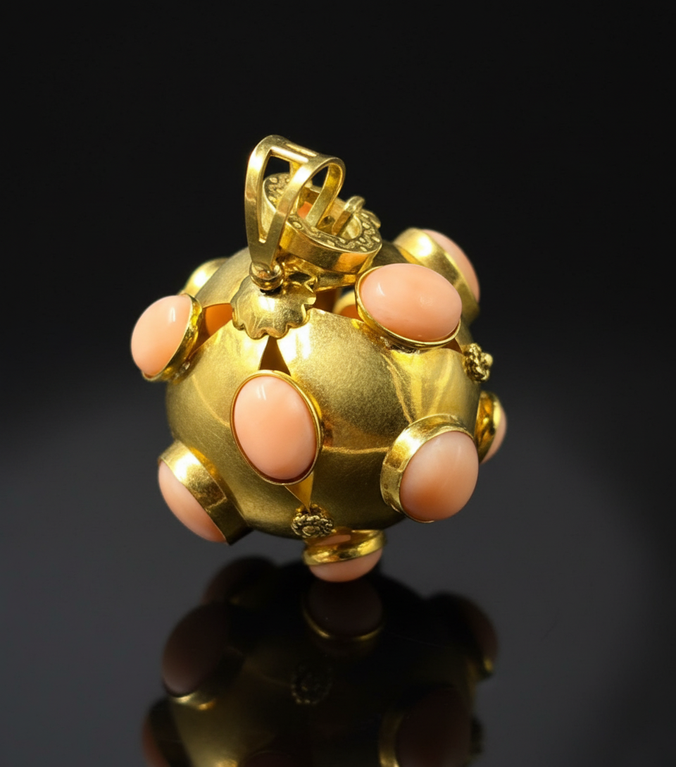 Ciondolo “Mina” con Corallo Rosa