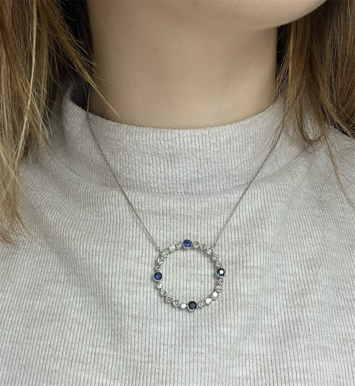 Pendente Diamanti e Zaffiri, Anni '40