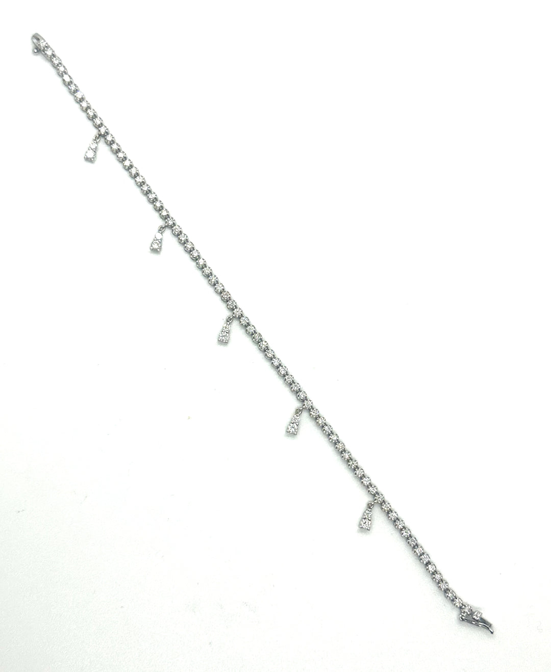 Bracciale tennis in oro bianco ct. 1,66 totali