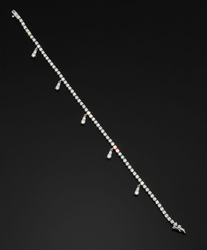 Bracciale Tennis in Oro Bianco