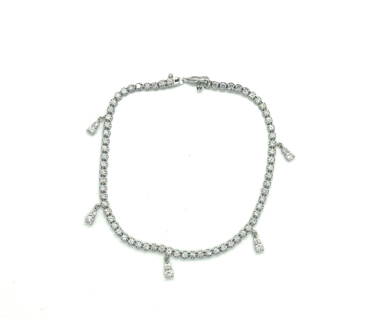 Bracciale tennis in oro bianco ct. 1,66 totali