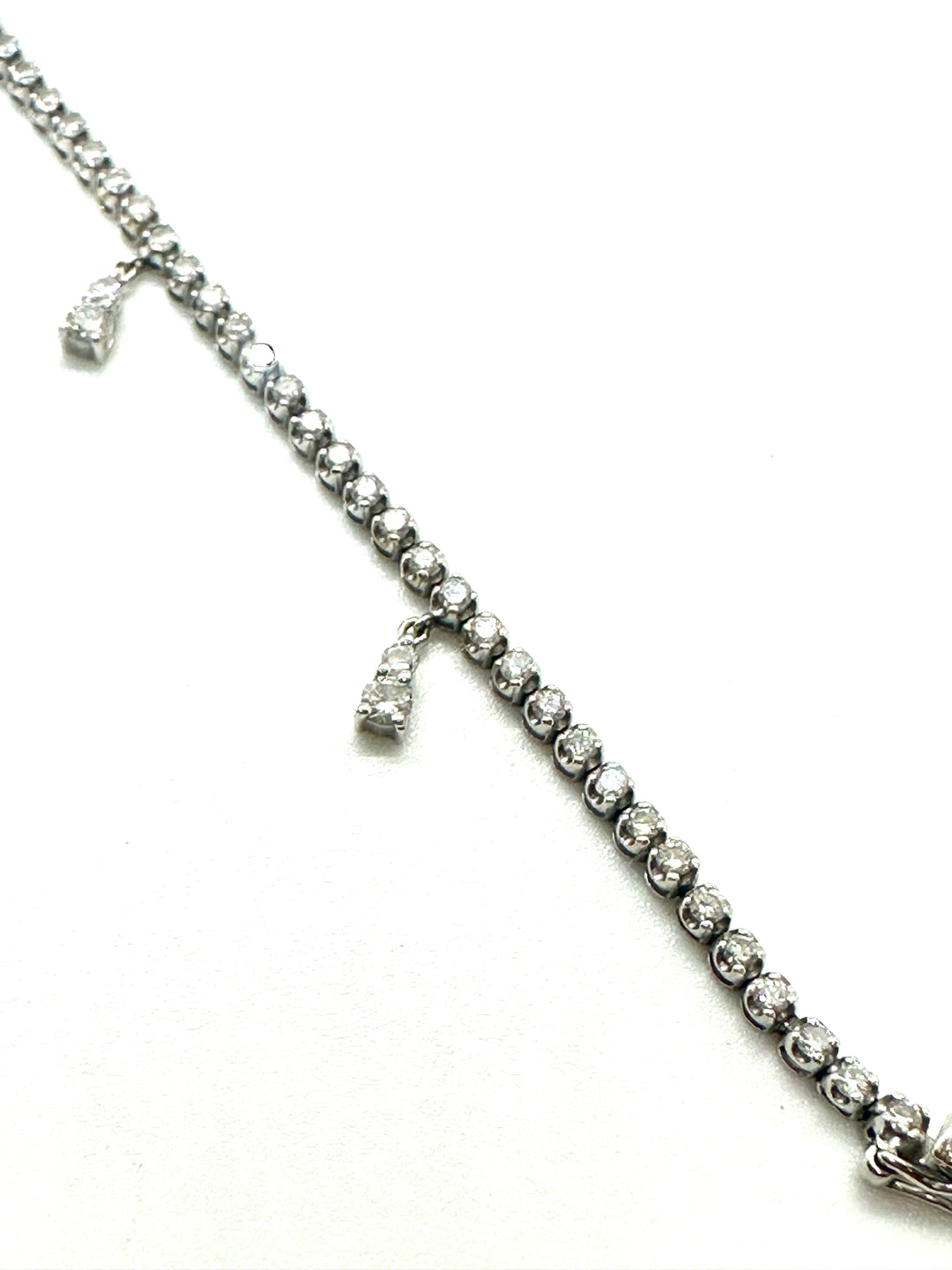 Bracciale tennis in oro bianco ct. 1,66 totali