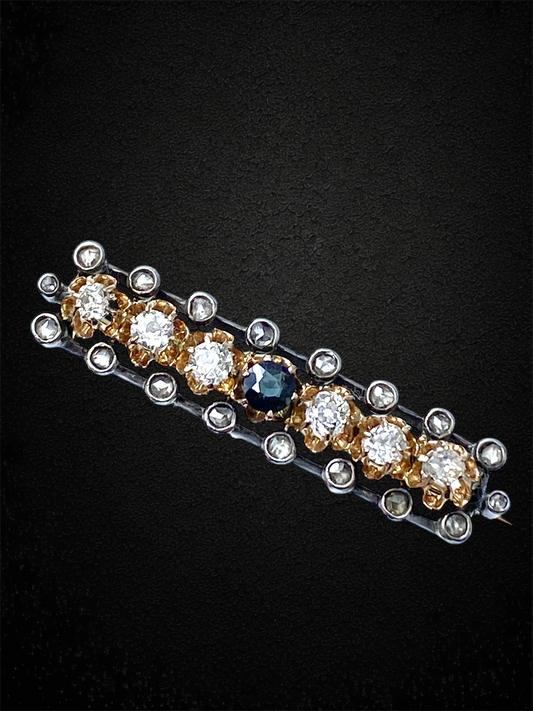 Impressive diamonds pin brooch, Austrohungarian Empire