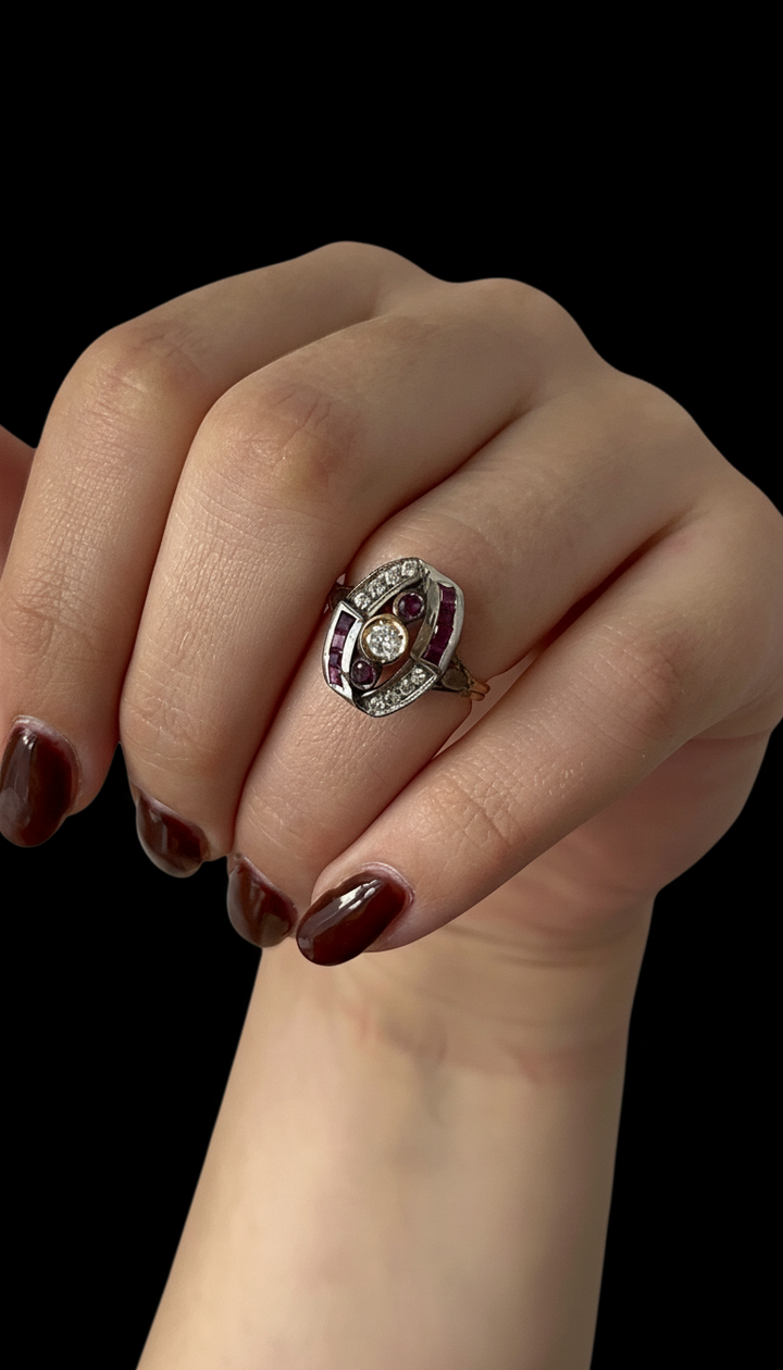 Anello di Epoca Art Déco