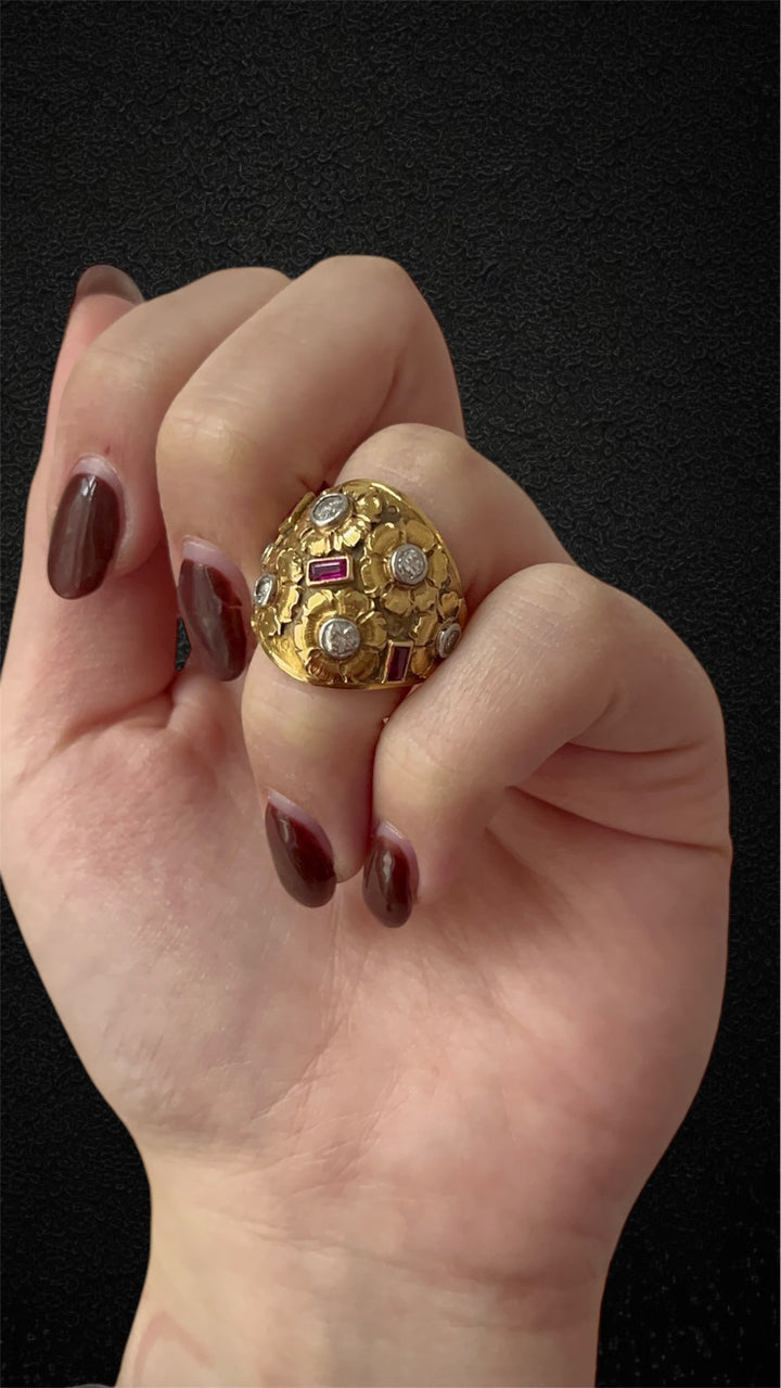 Anello Bombato Italiano, Firmato Cozzolino