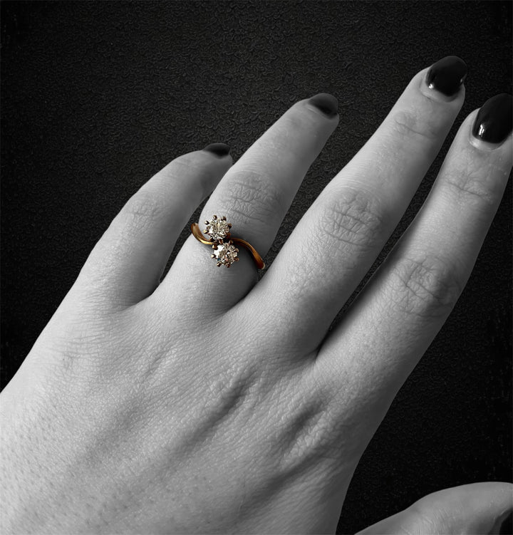 Anello a Contrarier di Diamanti