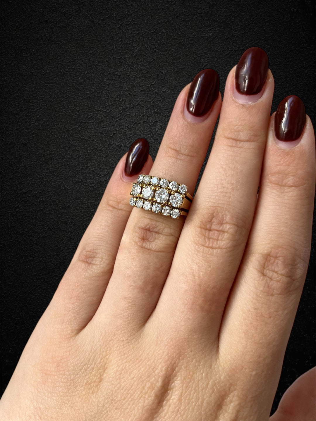 Fascione in Oro Giallo con Diamanti