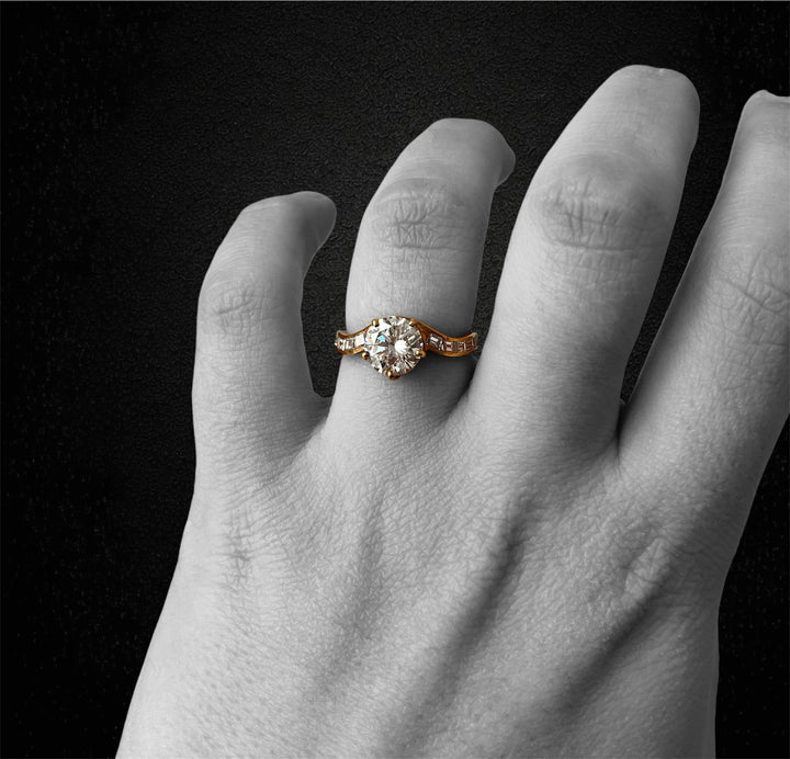 Anello di Fidanzamento con Diamante da 1,69 carati