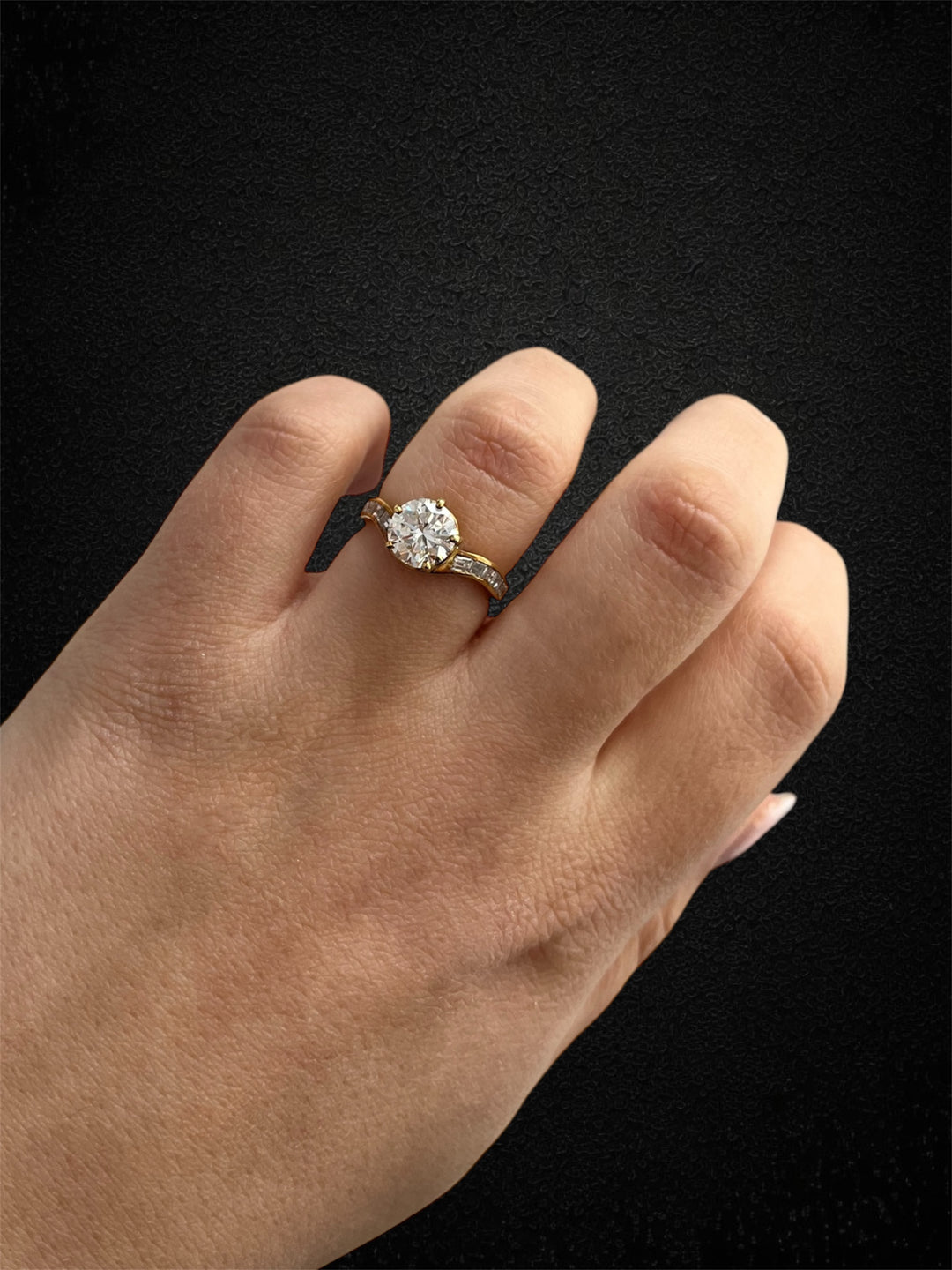 Anello di Fidanzamento con Diamante da 1,69 carati