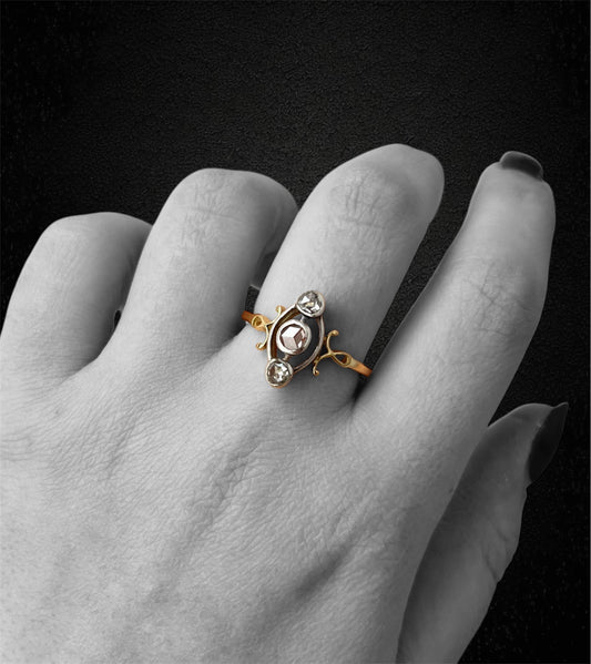 Anello jugendstil austroungarico