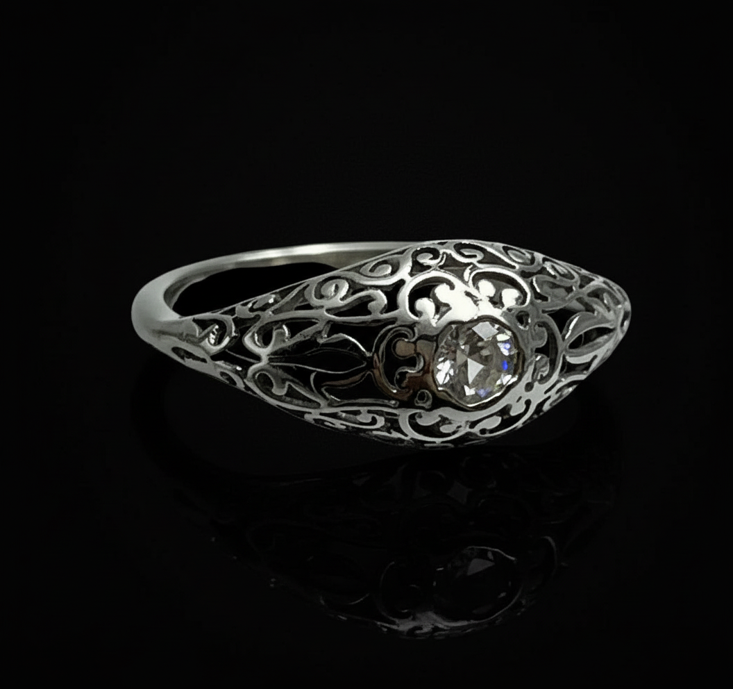 Anello Liberty con Trama Traforata