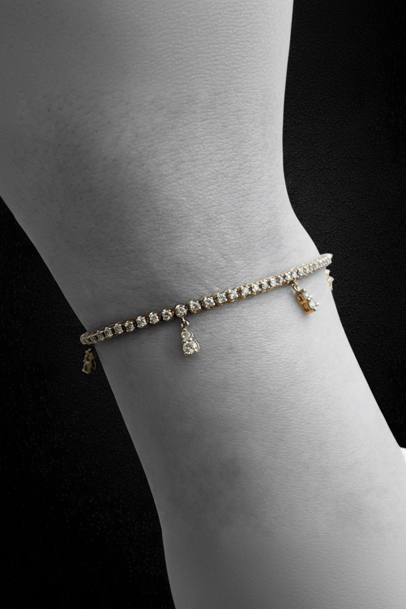 Bracciale tennis in oro bianco