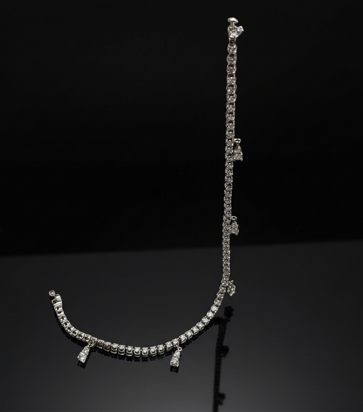 Bracciale Tennis in Oro Bianco