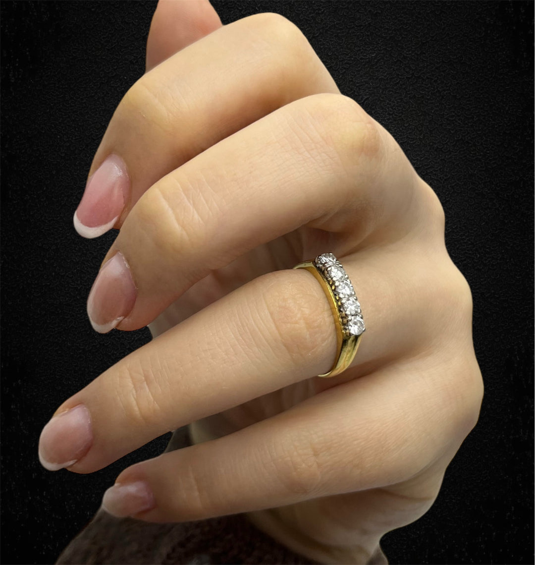 Anello a Riviere Anni '30