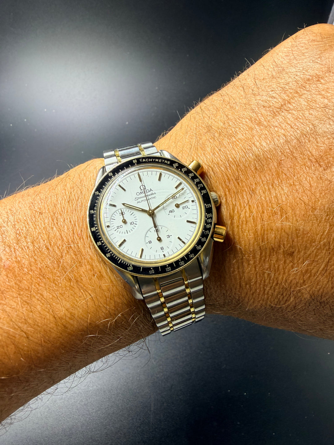 OMEGA Speedmaster Reduced ref. 175.0032 — Oro/Acciaio