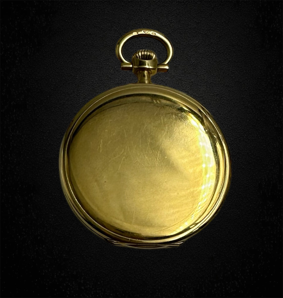 Orologio "occhio di bue" in oro, destinato al mercato inglese.