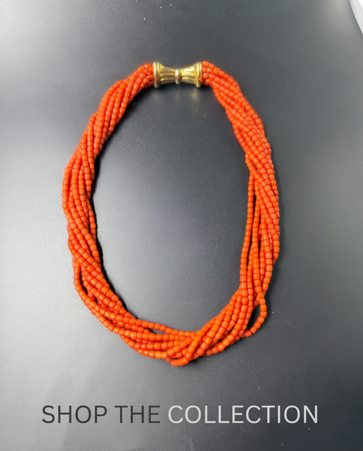 Collana in Corallo Multifilo
