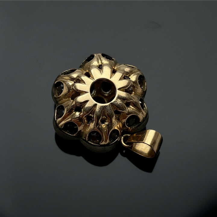 Ciondolo con Zaffiri, Perla e Diamanti