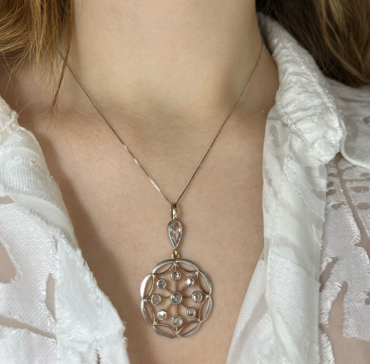 Raro Pendente con Diamanti, fine XIX secolo