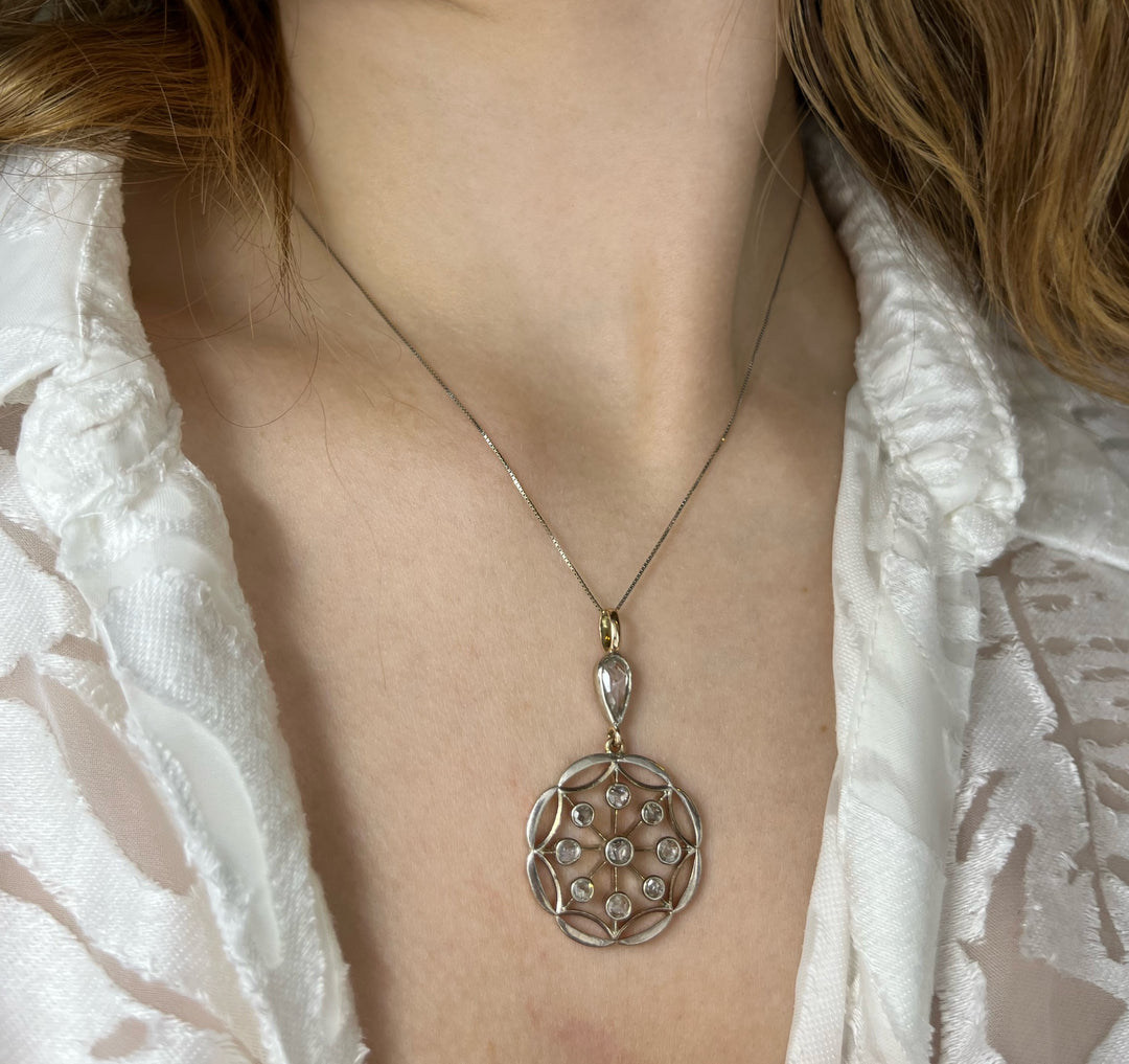 Raro Pendente con Diamanti, fine XIX secolo