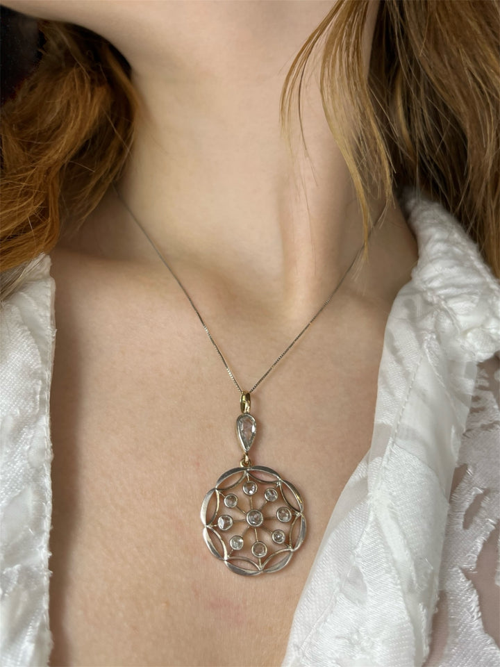 Raro Pendente con Diamanti, fine XIX secolo